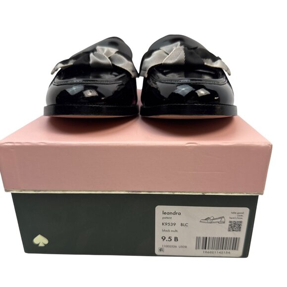 Kate Spade Womens Leandra (K9539) Loafer Bow Black Size 9.5 - Picture 2 of 15